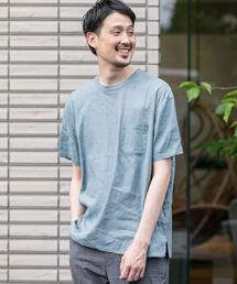 URBAN RESEARCH DOORS | ストレッチリネンクルーネックTシャツ(Tシャツ/カットソー)