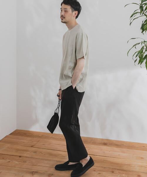 URBAN RESEARCH DOORS（アーバンリサーチドアーズ）の「ストレッチリネンクルーネックTシャツ（Tシャツ/カットソー・メンズ・ブルー系その他/ピンク系その他/スミクロ/ブラウン系その他/ホワイト系その他・40/38）」の10枚目の写真