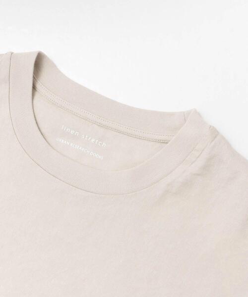 URBAN RESEARCH DOORS（アーバンリサーチドアーズ）の「ストレッチリネンクルーネックTシャツ（Tシャツ/カットソー・メンズ・ブルー系その他/ピンク系その他/スミクロ/ブラウン系その他/ホワイト系その他・40/38）」の18枚目の写真