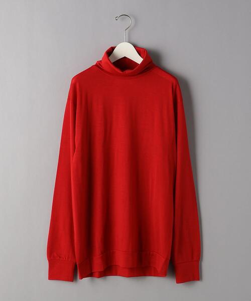 K ITO(ケーイトウ)の「<K ITO(ケー・イトウ)> ウールテンジク タートル(Tシャツ/カットソー・メンズ・レッド/ブラック/ダークグレー/ネイビー・1/2/3)」の1枚目の写真