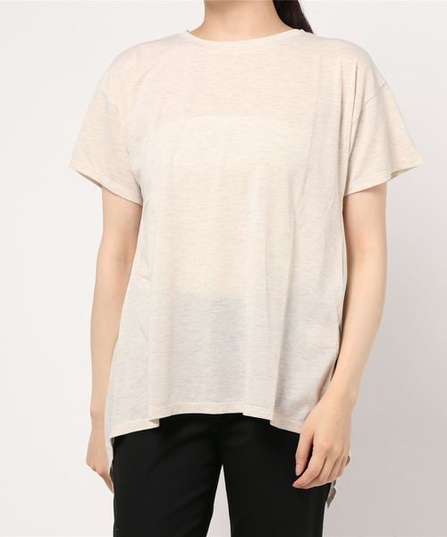 VENCEEXCHANGE(ヴァンスエクスチェンジ)の「バックスリットチュニック(Tシャツ/カットソー・レディース・ホワイト/オフホワイト/ブラック/ブルー・M)」の8枚目の写真