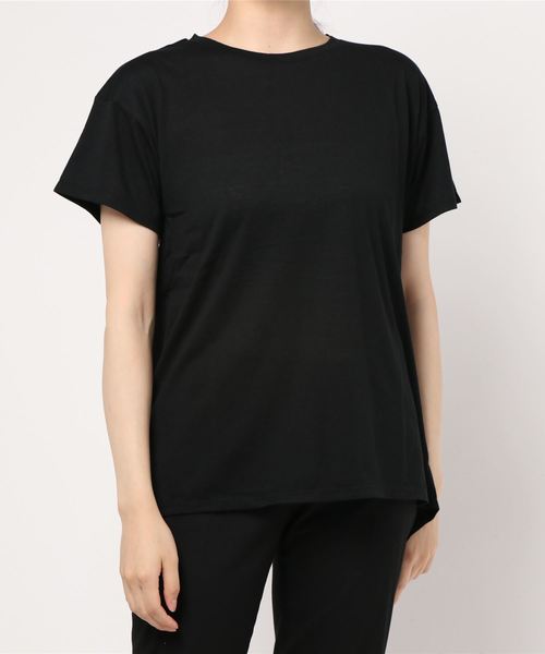 VENCEEXCHANGE(ヴァンスエクスチェンジ)の「バックスリットチュニック(Tシャツ/カットソー・レディース・ホワイト/オフホワイト/ブラック/ブルー・M)」の12枚目の写真