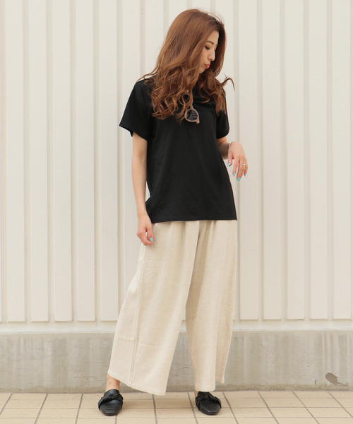 VENCEEXCHANGE(ヴァンスエクスチェンジ)の「バックスリットチュニック(Tシャツ/カットソー・レディース・ホワイト/オフホワイト/ブラック/ブルー・M)」の21枚目の写真