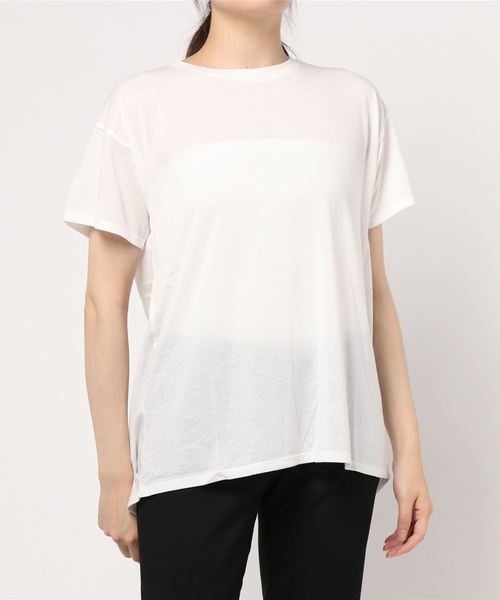 VENCEEXCHANGE(ヴァンスエクスチェンジ)の「バックスリットチュニック(Tシャツ/カットソー・レディース・ホワイト/オフホワイト/ブラック/ブルー・M)」の13枚目の写真