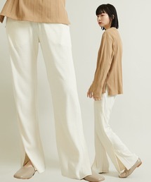 unfil | 【unfil】raw silk ribbed pants/シルクリブパンツ/WOSP-UW114(その他パンツ)