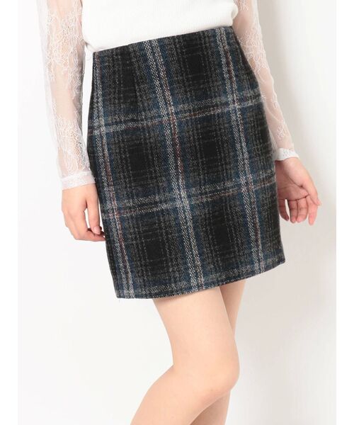 RESEXXY（リゼクシー）の「シャギーチェックスカート（スカート・レディース・ブラック/ワイン/カーキ・FREE）」の20枚目の写真