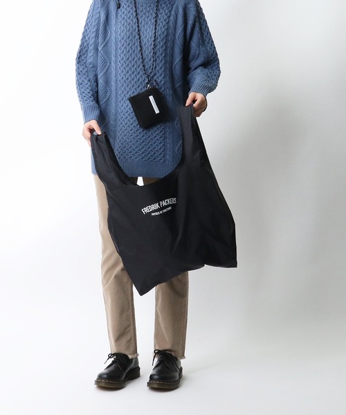 FREDRIK PACKERS（フレドリックパッカーズ）の「FREDRIK PACKERS / フレドリックパッカーズ  ウォレット エコバッグ セット デュアルウォレット DUAR WALLET･･（エコバッグ/サブバッグ・レディース・ブラック/ブラウン/オリーブ・FREE）」の12枚目の写真