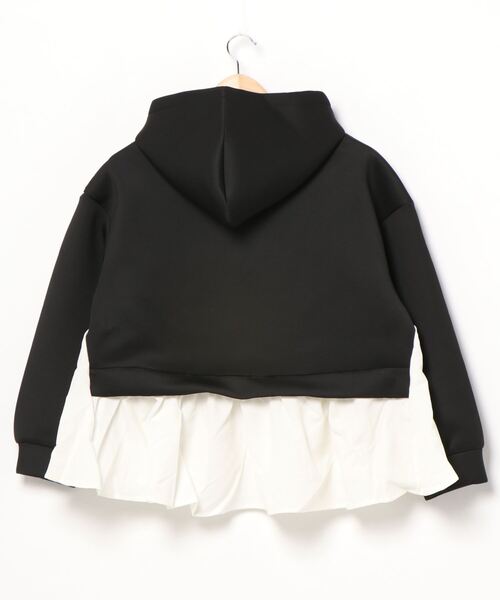 KOBE LETTUCE（コウベレタス）の「フェイクレイヤードダイバー素材プルオーバートップス（その他トップス・レディース・チャコール/カーキ/ブラック・FREE）」の6枚目の写真