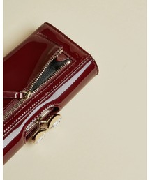 超美品　TED BAKER テッドベイカー　がま口　財布 TED BAKER テッドベイカー 財布 がま口 三つ折り レッド