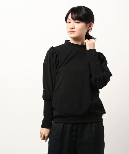 rps(アールピーエス)の「ボリューム袖カットプルオーバー(Tシャツ/カットソー・レディース・ブラック/ブラウン/ラベンダー/グレイッシュベージュ・M)」の22枚目の写真