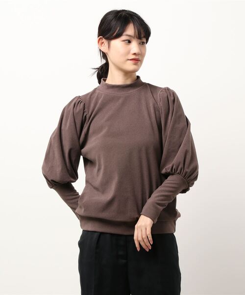 rps(アールピーエス)の「ボリューム袖カットプルオーバー(Tシャツ/カットソー・レディース・ブラック/ブラウン/ラベンダー/グレイッシュベージュ・M)」の12枚目の写真