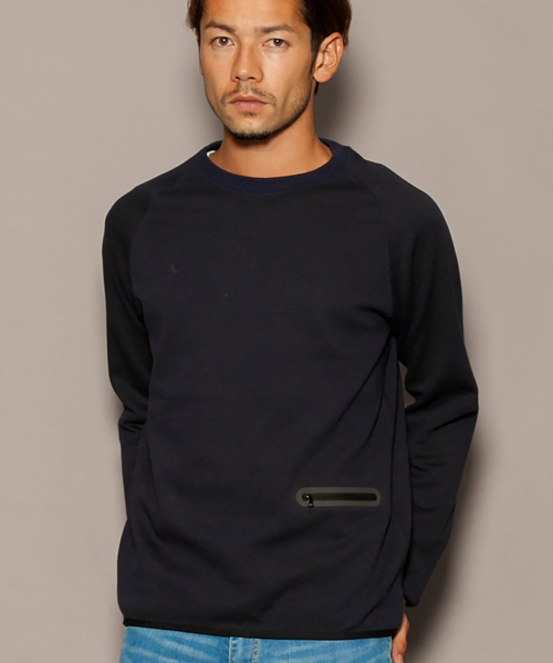 BEAUTY&YOUTH UNITED ARROWS(ビューティーアンドユースユナイテッドアローズ)の「BY サンドウィッチ スウェット クルーネック ◆(スウェット・メンズ・ネイビー/ダークグレー・LARGE/SMALL/MEDIUM)」の2枚目の写真