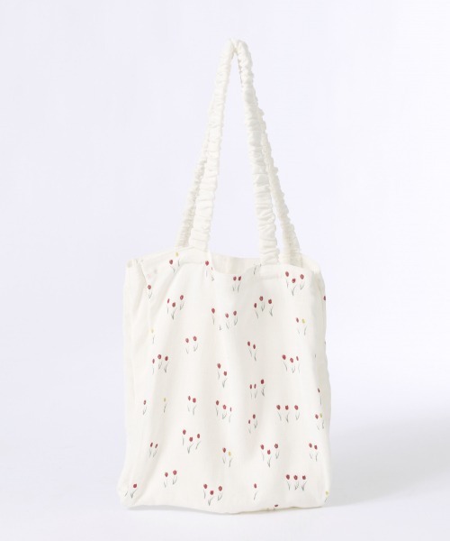 Heather（ヘザー）の「チュ－リッププリントトートバッグ　931549（トートバッグ・レディース・ホワイト系その他/ブラック/ホワイト・ONE SIZE）」の11枚目の写真