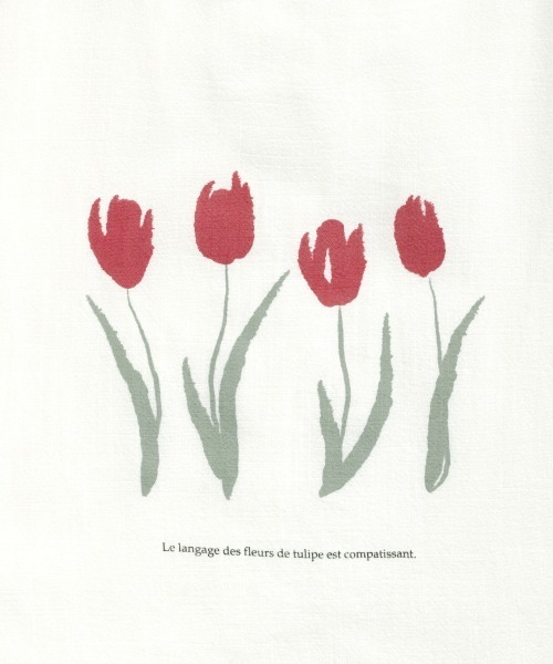 Heather（ヘザー）の「チュ－リッププリントトートバッグ　931549（トートバッグ・レディース・ホワイト系その他/ブラック/ホワイト・ONE SIZE）」の5枚目の写真