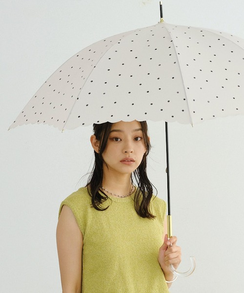 Wpc.（ダブリュピーシー）の「★ミルキードット 雨傘 長傘 Wpc.（長傘・レディース・ブラウン/オフホワイト/ピンク・FREE）」の12枚目の写真