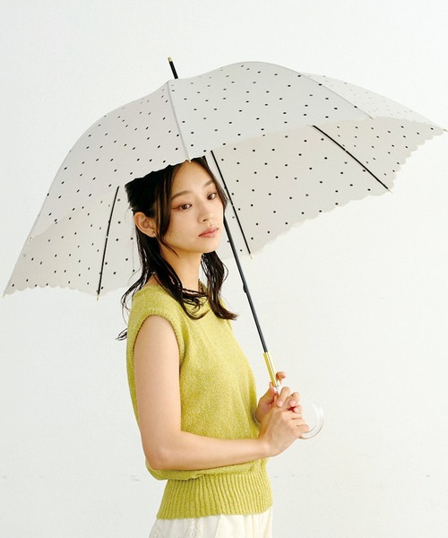 Wpc.（ダブリュピーシー）の「★ミルキードット 雨傘 長傘 Wpc.（長傘・レディース・ブラウン/オフホワイト/ピンク・FREE）」の13枚目の写真