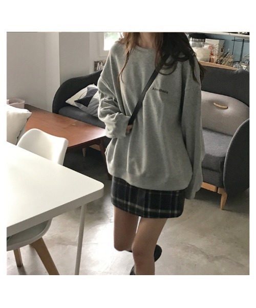 DEVICE（デバイス）の「ルーズシルエット クルーネック 長袖 スウェット トレーナー（スウェット・レディース・ネイビー/グレー/ブラック・FREE）」の6枚目の写真