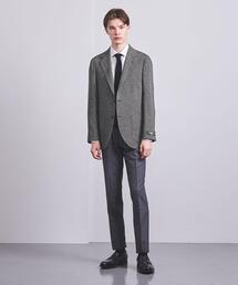 SOVEREIGN ソブリン チェック テーラードジャケット カシミア混