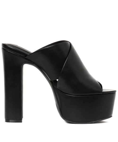 新作人気 太ヒールワイドクロスカバーミュール サンダル R E アールアンドイー のファッション R E シューズ 21ss新作 サンダル R E サンダル