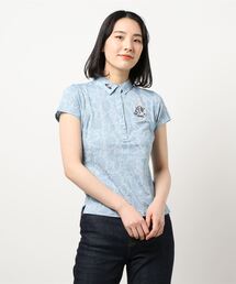 《ZOY》WOMENS ビーチメッシュジャガード 半袖ポロシャツ
