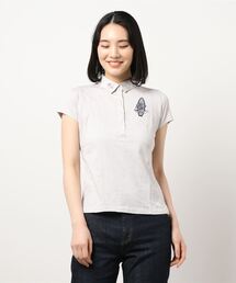《ZOY》WOMENS ビーチメッシュジャガード 半袖ポロシャツ