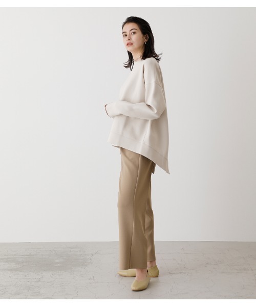 AZUL by moussy（アズールバイマウジー）の「VENUS COMFORT PANTS/ビーナスコンフォートパンツ（スラックス・レディース・ライトパープル/ブラック/ベージュ/ライム・MEDIUM/SMALL）」の7枚目の写真