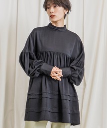 CIENA | フリル衿ボリュームスリーブミニワンピ(シャツ/ブラウス)