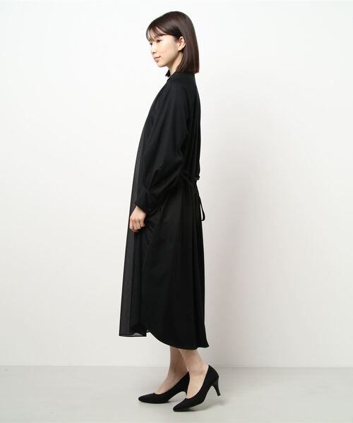 qualite(カリテ)の「シアードッキングワンピース(ワンピース・レディース・オフホワイト/ブラック・フリー)」の3枚目の写真