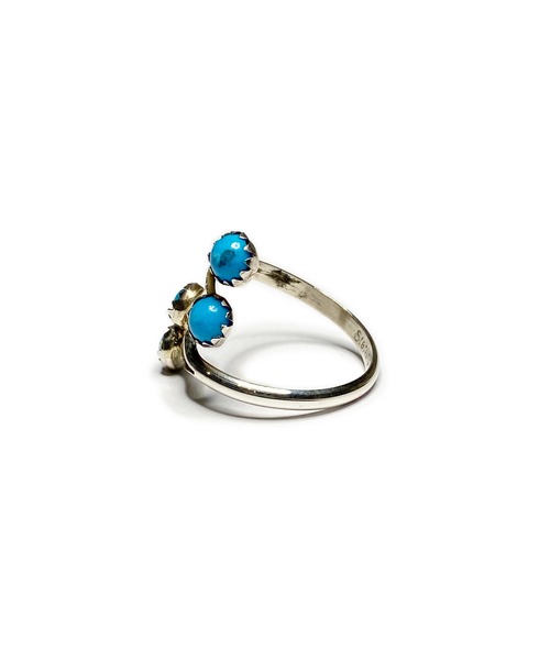 Indian Jewelry（インディアンジュエリー）の「THEATER シアター ナッツデザインストーンリング Made in USA（リング・レディース・ホワイト/ブルー・FREE/#11/#9/#18/#13）」の6枚目の写真
