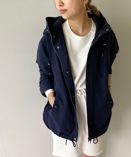 JET（ジェット）の「◆【ウォッシャブル】フィールドフード付きジャケット（ミリタリージャケット・レディース・カーキ/ベージュ/ネイビー・02/04）」の14枚目の写真