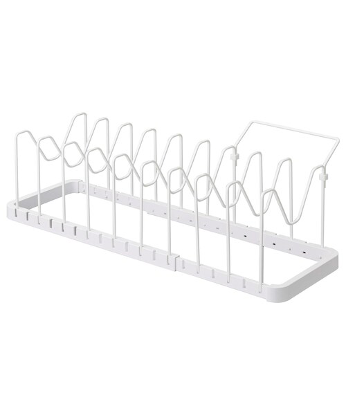 212 KITCHEN STORE（トゥワントゥキッチンストア）の「シンク下伸縮鍋蓋&フライパンスタンド WH 山崎実業 ＜tower タワー＞（キッチン収納・レディース・その他・00）」の12枚目の写真