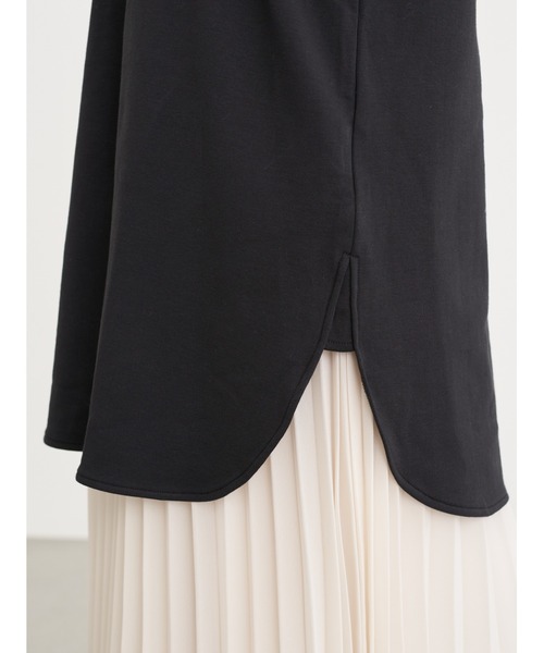 earth music&ecology（アースミュージックアンドエコロジー）の「KISS TOKYO チュニックTシャツ ＊（Tシャツ/カットソー・レディース・ホワイト/ブラック・FREE）」の15枚目の写真