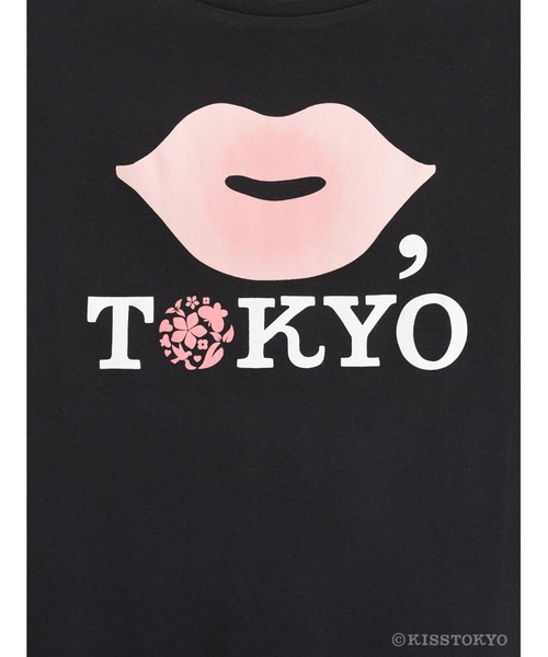 earth music&ecology（アースミュージックアンドエコロジー）の「KISS TOKYO チュニックTシャツ ＊（Tシャツ/カットソー・レディース・ホワイト/ブラック・FREE）」の16枚目の写真