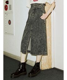 jouetie | カラーステッチスリットスカート(デニムスカート)