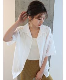 MURUA | ハーフスリーブシアーシャツ(シャツ/ブラウス)