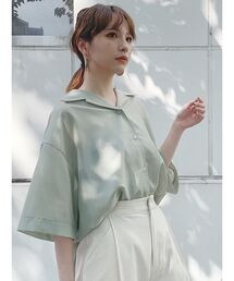 MURUA | ハーフスリーブシアーシャツ(シャツ/ブラウス)