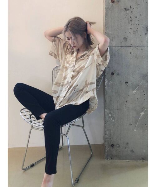 MURUA（ムルーア）の「ハーフスリーブシアーシャツ（シャツ/ブラウス・レディース・ホワイト/イエロー/カーキ/その他1・FREE）」の20枚目の写真