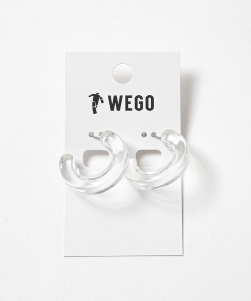WEGO(ウィゴー)の「WEGO/クリアフープピアス(ピアス(両耳用)・レディース・その他1/その他2・FREE)」の5枚目の写真