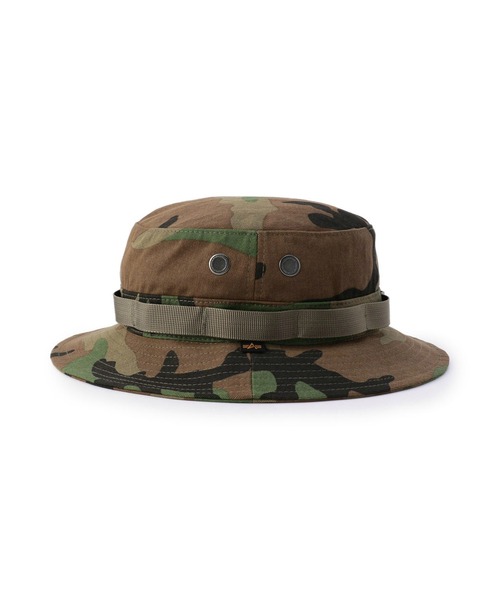 Alpha Industries(アルファインダストリーズ)の「サファリ アドベンチャーハット(ハット・メンズ・ブラック/オリーブ/ウッドランド/ブラウン系カモフラージュ・FREE)」の22枚目の写真