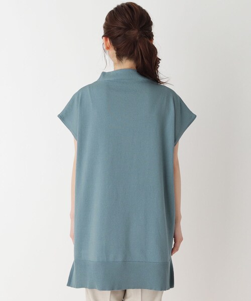 pink adobe（ピンクアドベ）の「◆【M-3L】【洗える】ボトルネックチュニックニット（ニット/セーター・レディース・ライトブルー/ブラック/ライトベージュ/イエロー・40/38/42）」の11枚目の写真