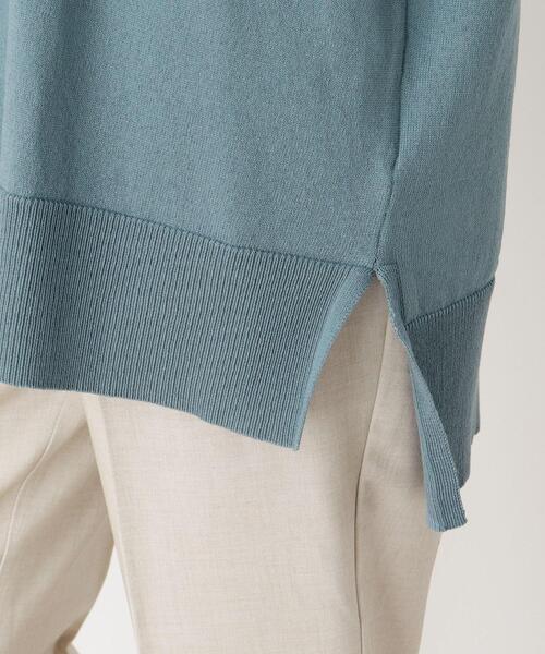 pink adobe（ピンクアドベ）の「◆【M-3L】【洗える】ボトルネックチュニックニット（ニット/セーター・レディース・ライトブルー/ブラック/ライトベージュ/イエロー・40/38/42）」の12枚目の写真