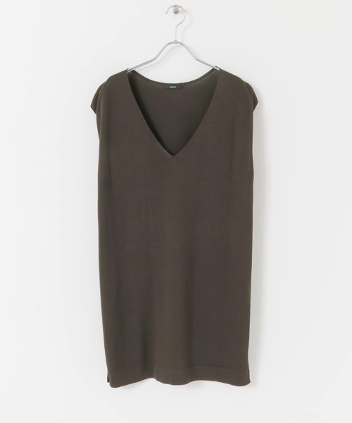 URBAN RESEARCH ROSSO WOMEN(アーバンリサーチ ロッソ)の「チュニックニットベスト(ニット/セーター・レディース・アイボリー/ダークブラウン/ホワイト系その他・FREE)」の20枚目の写真