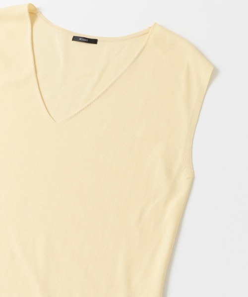URBAN RESEARCH ROSSO WOMEN(アーバンリサーチ ロッソ)の「チュニックニットベスト(ニット/セーター・レディース・アイボリー/ダークブラウン/ホワイト系その他・FREE)」の22枚目の写真