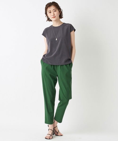 RIVE DROITE（リヴドロワ）の「楽して美脚が叶う　リネンmixストレッチドロストパンツ（その他パンツ・レディース・ベージュ/ピンク/グリーン・36/38）」の16枚目の写真