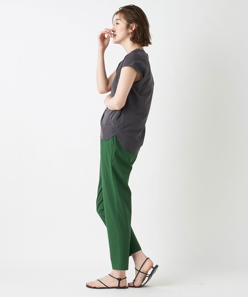 RIVE DROITE（リヴドロワ）の「楽して美脚が叶う　リネンmixストレッチドロストパンツ（その他パンツ・レディース・ベージュ/ピンク/グリーン・36/38）」の17枚目の写真