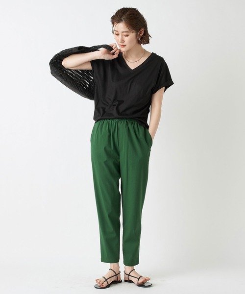 RIVE DROITE（リヴドロワ）の「楽して美脚が叶う　リネンmixストレッチドロストパンツ（その他パンツ・レディース・ベージュ/ピンク/グリーン・36/38）」の20枚目の写真