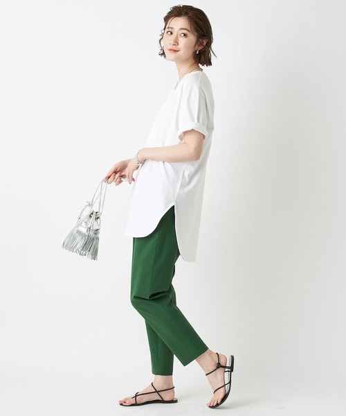 RIVE DROITE（リヴドロワ）の「楽して美脚が叶う　リネンmixストレッチドロストパンツ（その他パンツ・レディース・ベージュ/ピンク/グリーン・36/38）」の22枚目の写真