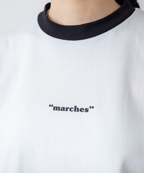 RASVOA（ラスボア）の「ワンポイントロゴリンガーＴシャツ（Tシャツ/カットソー・レディース・ブラック/オフホワイト/ブルー/グリーン・FREE）」の16枚目の写真