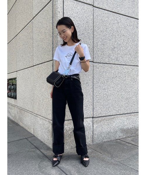 DIESEL（ディーゼル）の「レディース サステナブル Tシャツ トップス カットソ－ ミニマムフィット（Tシャツ/カットソー・レディース・ホワイト/ブラック・MEDIUM/X-SMALL/SMALL/LARGE）」の11枚目の写真