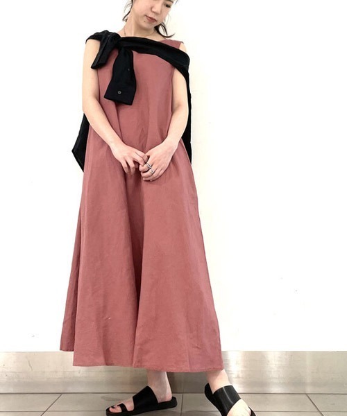 セール リネンブレンド クルーネック スリーブレスワンピース ワンピース Gap ギャップ のファッション通販 Zozotown